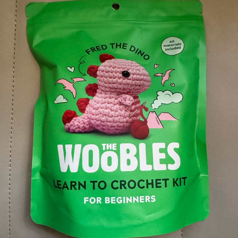 Crochet Kit - Pink Dinosaur